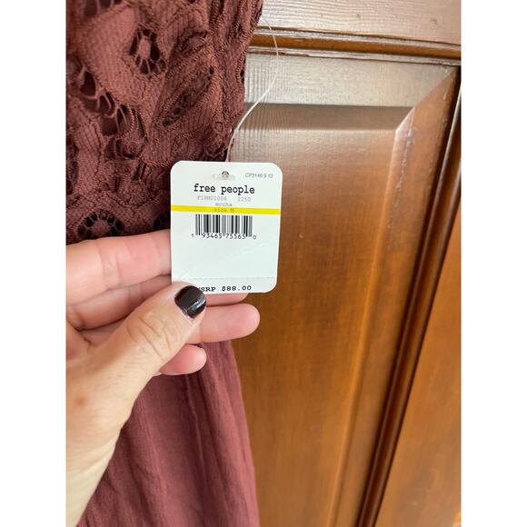 Free People INTAMATELY Adella slip dress Medium New - Picture 5 of 6